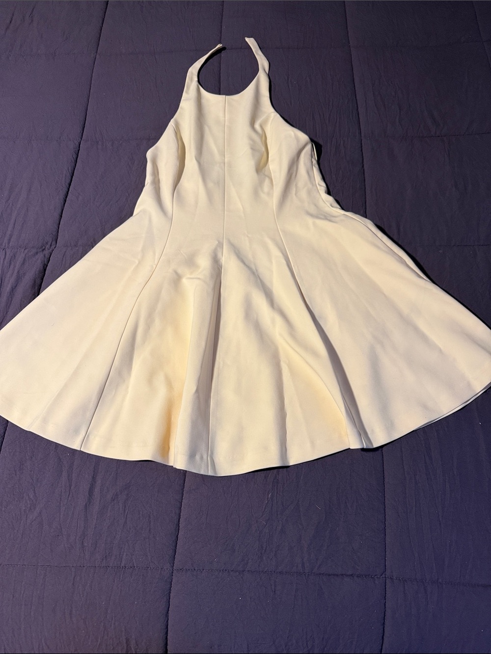 NWOT Zara Halterneck yellow mini dress